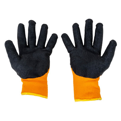 Set 12 manusi tricotate progrip maxi, marime universala, latex exterior