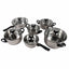 Set 12 piese oale, cratita si tigaie inox cu capace, fund dublu, compatibil inductie