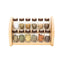 Set 12 sticle condimente cu suport lemn, dimensiuni 30x18x12 cm