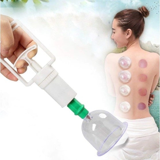 Set 12 Ventuze FOXMAG24 pentru Masaj, Pompa cu Vacum, Functie Terapeutica, Transparente