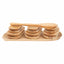 Set 13 platouri din lemn de arin pentru servire, 63x32x2.5cm, plus lingura lata / 1463_1