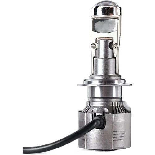 Set 2 bec H11, 12V, 10000 de lumeni, 80 de wati, cu cooler pentru racire, argintiu