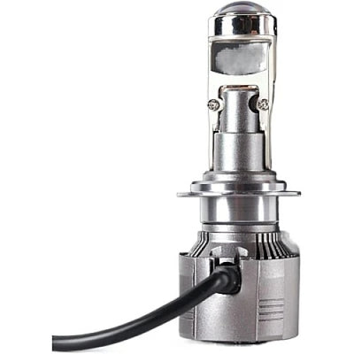 Set 2 bec H11, 12V, 10000 de lumeni, 80 de wati, cu cooler pentru racire, argintiu