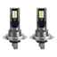 Set 2 becuri auto H7 LED, 12V, 12 SMD, putere 60W, temperatura culoare 6000K, flux luminos 6800lm, Plug and Play, lumina alba