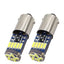 Set 2 becuri auto, led alb, T14, canbus, 12V, fara polaritate, putere 1.59W, consum redus de energie, BA9S, argintiu