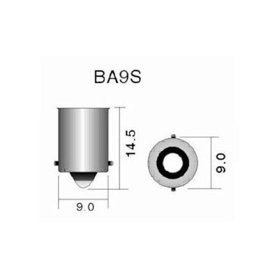 Set 2 becuri auto, led alb, T14, canbus, 12V, fara polaritate, putere 1.59W, consum redus de energie, BA9S, argintiu