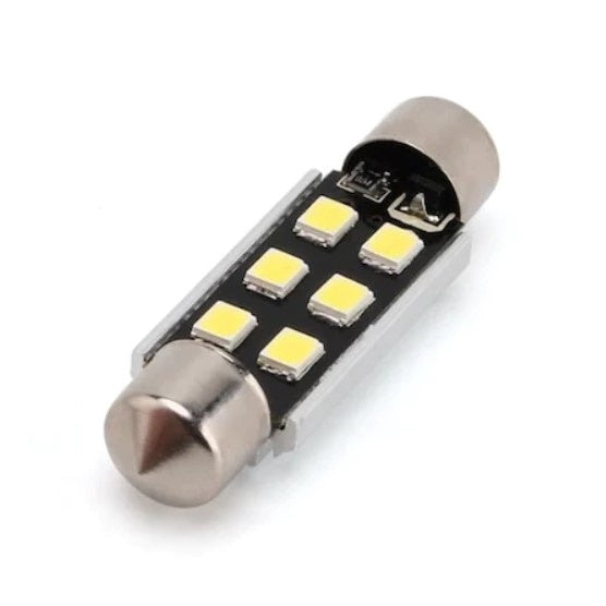 Set 2 Becuri LED FOXMAG24, 36mm Canbus pentru Plafoniera , Lampi numar Lumina Alba Premium