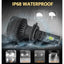 Set 2 becuri LED, H7, F9A, 150W, Canbus, 21000Lm, fara eroare, 6000k, fara bruiaj radio, cu ventilator de racire, argintiu
