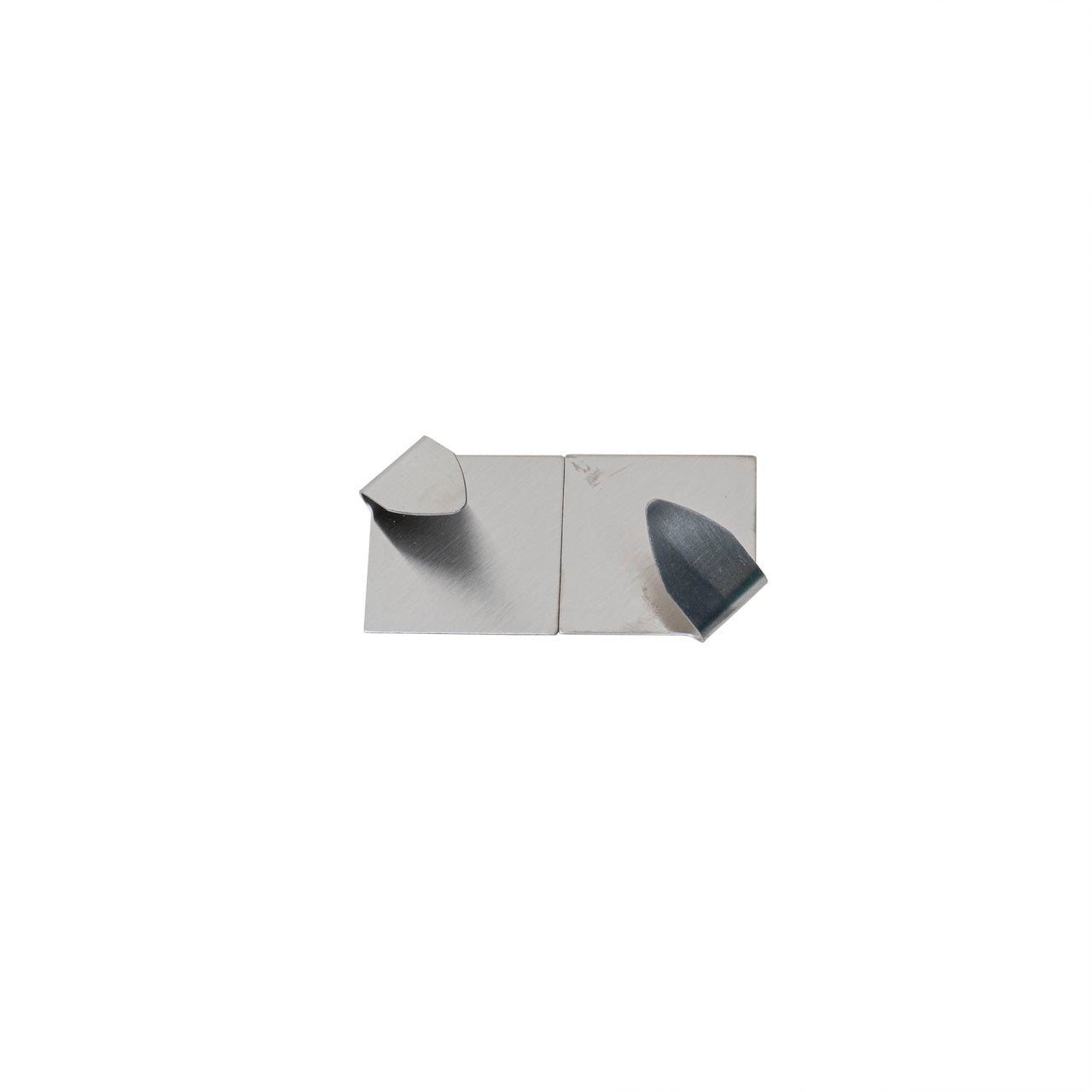 Set 2 cuiere inox cu adeziv puternic, 4.5x4 cm