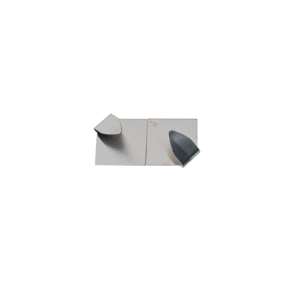 Set 2 cuiere inox cu adeziv puternic, 4.5x4 cm