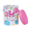 Set 2 cutii cilindrice cu model, dimensiuni 17.5x14.5 cm si 15.5x12 cm