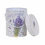 Set 2 cutii cilindrice cu model, inaltimi 17.5 cm si 15.5 cm, diametre 14.5 cm si 12 cm