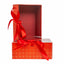 Set 2 cutii dreptunghiulare rosii, dimensiuni diferite pentru decor si cadouri