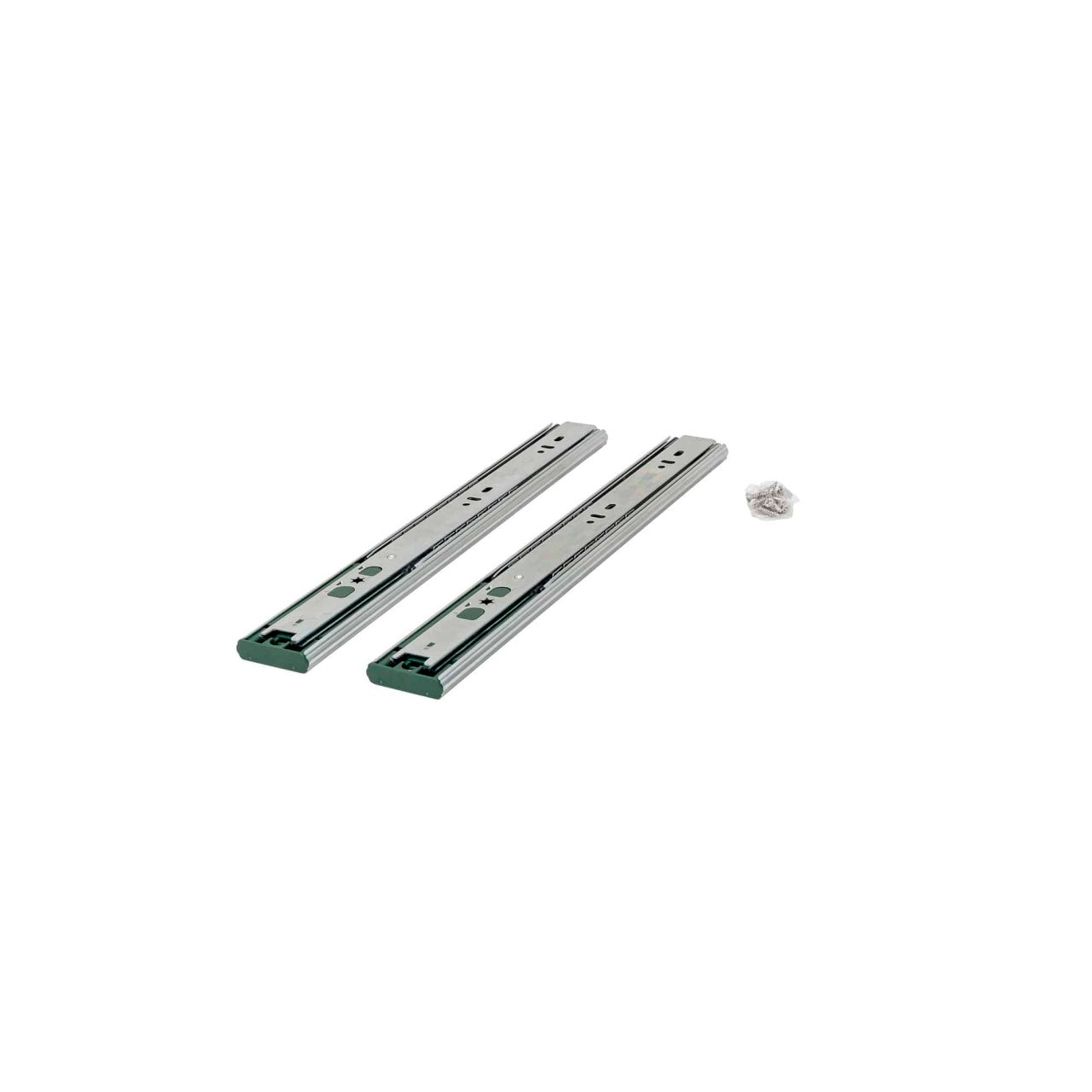 Set 2 glisiere cu bile, lungime 350mm, culoare argintiu