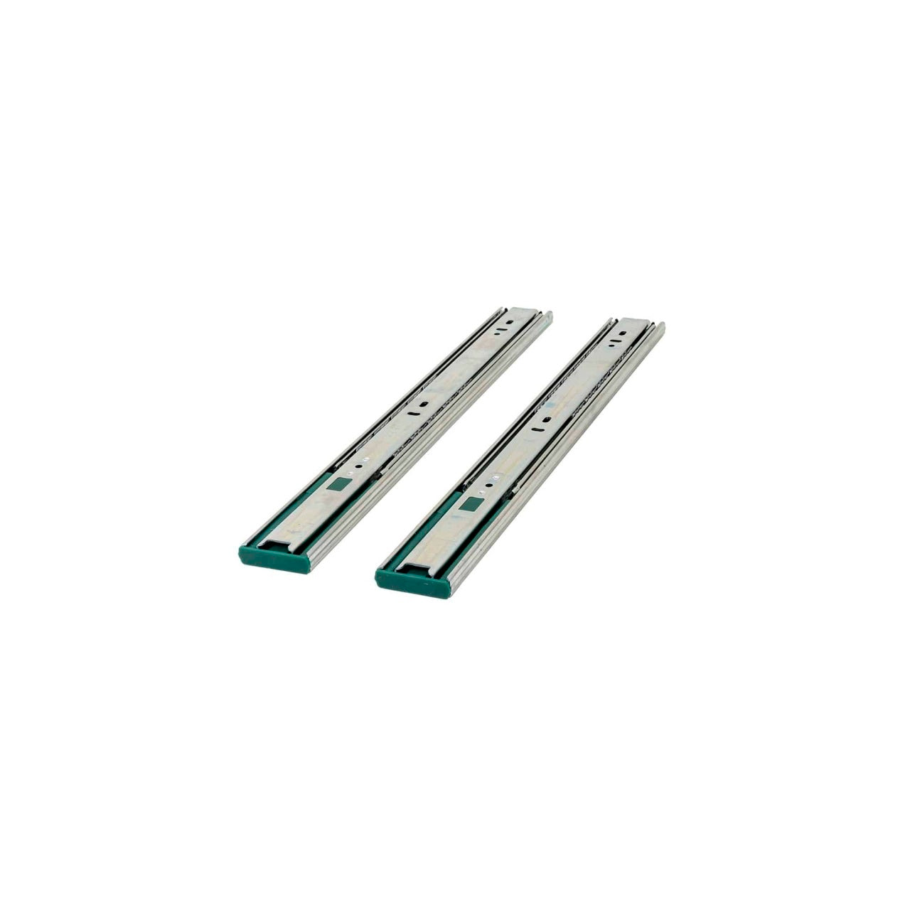 Set 2 glisiere cu bile, lungime 400mm, culoare argintiu