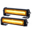 Set 2 lampi avertizare galbene 3 Led FOXMAG24, LED, 12-24V, 36W, stroboscoape 9 functii, grila sau plafon