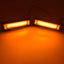 Set 2 lampi avertizare galbene 3 Led FOXMAG24, LED, 12-24V, 36W, stroboscoape 9 functii, grila sau plafon