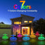Set 2 lampi solare decorative, pentru gradina, cu 7 culori interschimbabile, tip meduza, rezistente la apa si temperaturi scazute, multicolor