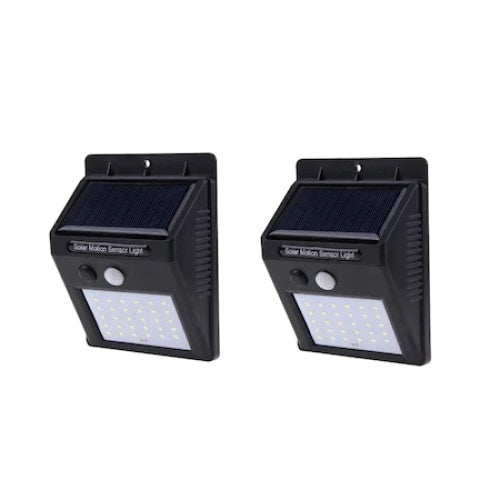 Set 2 lampi solare, FOXMAG24, 30 de LED, senzor de miscare, 0.55W
