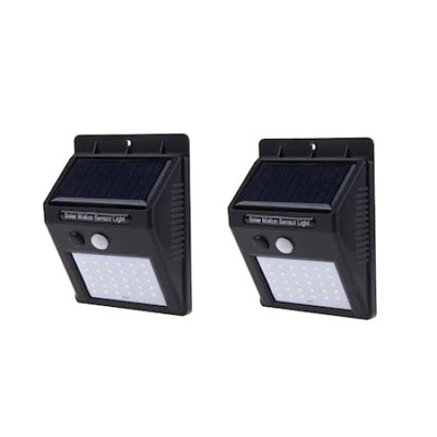 Set 2 lampi solare, FOXMAG24, 30 de LED, senzor de miscare, 0.55W