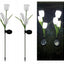 Set 2 lampi Solare Grădină Tip Lalea, 30 cm, 30 LM, Lumina Albă, Eco-Friendly