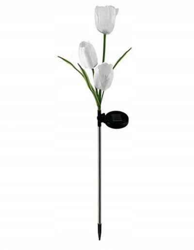 Set 2 lampi Solare Grădină Tip Lalea, 30 cm, 30 LM, Lumina Albă, Eco-Friendly