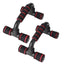 Set 2 manere pentru antrenament, din ABS, cu sistem antialunecare, portabile, pentru tonifierea bratelor si abdomenului, negru