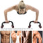 Set 2 manere pentru antrenament, din ABS, cu sistem antialunecare, portabile, pentru tonifierea bratelor si abdomenului, negru