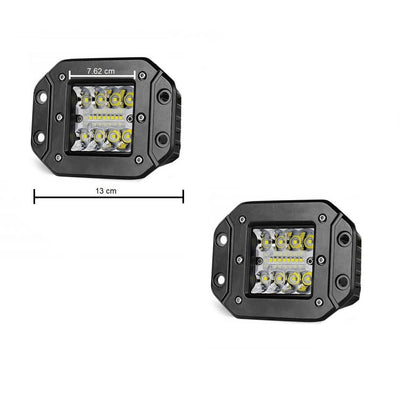 Set 2 proiectoare auto led bar Armax offroad incastrabile in bara 13 cm 42 w