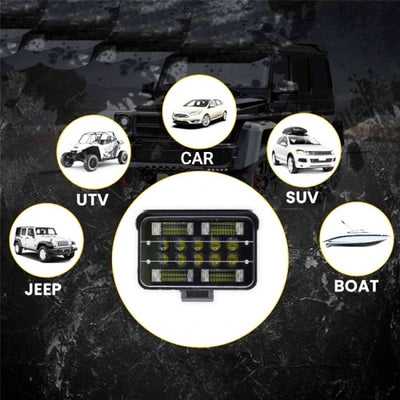 Set 2 Proiectoare led FOXMAG24 192W, Suv, ATV, Tractor, Jeep, 2 faze