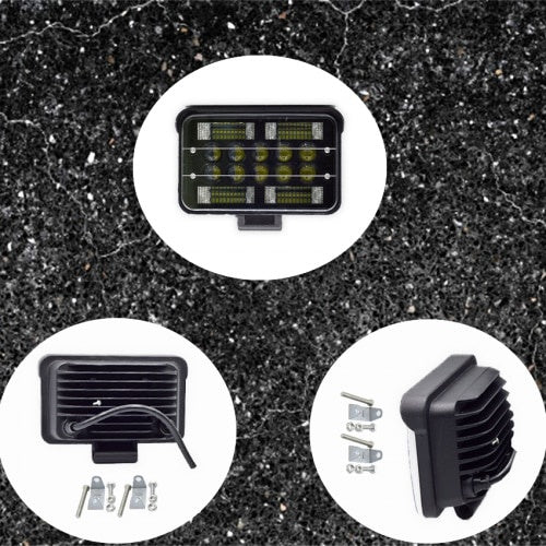 Set 2 Proiectoare led FOXMAG24 192W, Suv, ATV, Tractor, Jeep, 2 faze