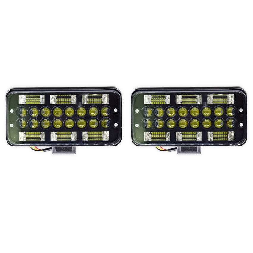 Set 2 Proiectoare led FOXMAG24 198W, Suv, ATV, Tractor, Jeep, 2 faze