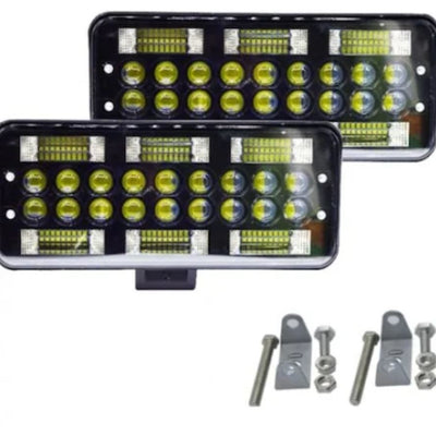 Set 2 Proiectoare led FOXMAG24 198W, Suv, ATV, Tractor, Jeep, 2 faze