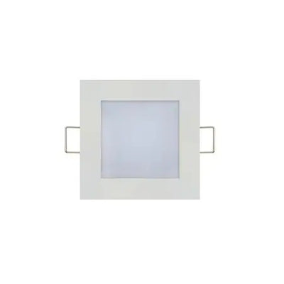 Set 2 spoturi LED patrate Slim, 12W, lumina rece 6400K, 1200lm