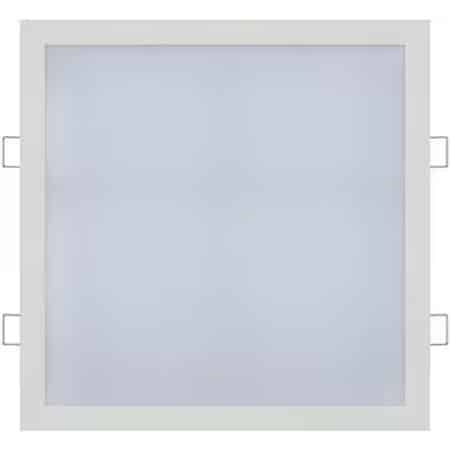 Set 2 spoturi LED patrate Slim, 24W, 6400K, 1632lm, 29x29cm, 100-265V