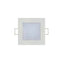 Set 2 spoturi LED patrate Slim, 9W, lumina rece 6400K, 850lm, 14.5x14.5cm