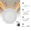 Set 2 spoturi LED Slim 18W, lumina rece 6400K, 1850lm, diametru 22 cm