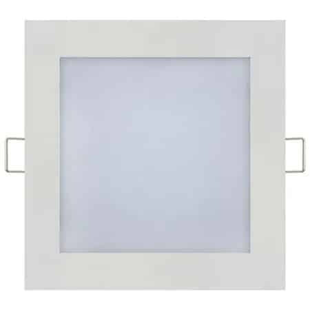Set 2 spoturi LED slim, 6W, lumina rece 6400K, flux 270lm, 11.5x11.5cm