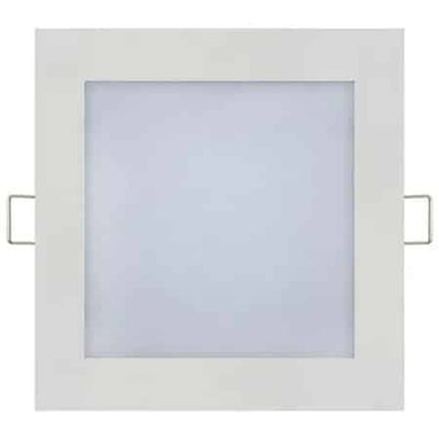 Set 2 spoturi LED slim, 6W, lumina rece 6400K, flux 270lm, 11.5x11.5cm