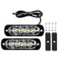 Set 2 Stroboscoape 4 LED-uri, lumini de avertizare galbene pentru Jeep, Off Road, ATV, FOXMAG24