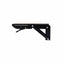 Set 2 suporti pliabili metalici pentru raft, 200mm, culoare neagra
