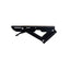 Set 2 suporti pliabili metalici pentru raft, 200mm, culoare neagra