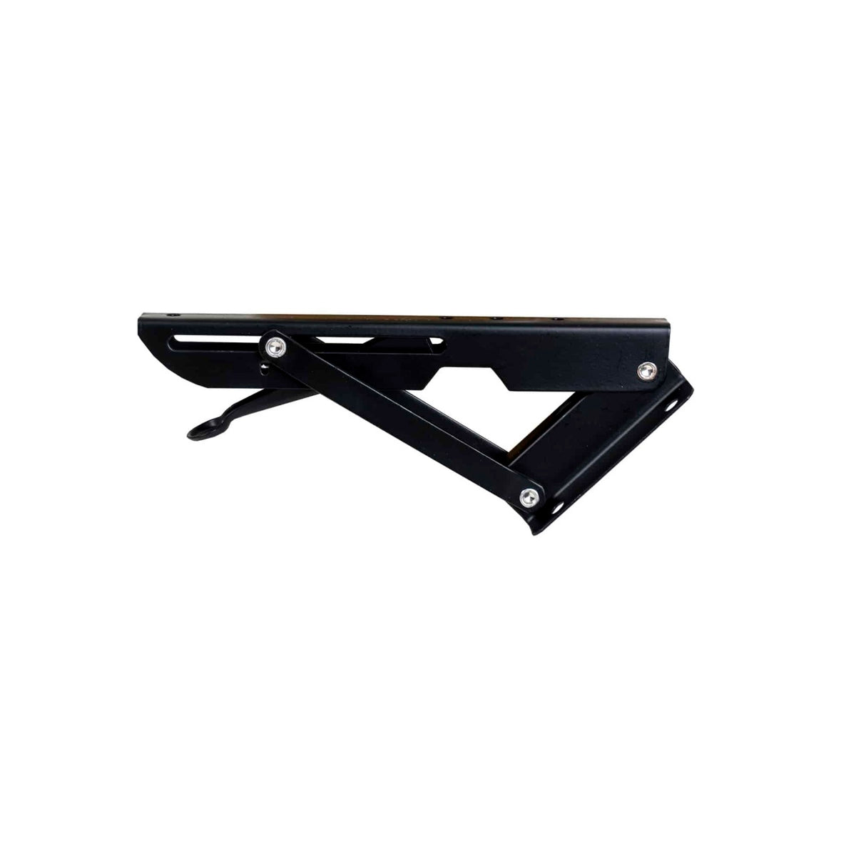 Set 2 suporti pliabili metalici pentru raft, 200mm, culoare neagra