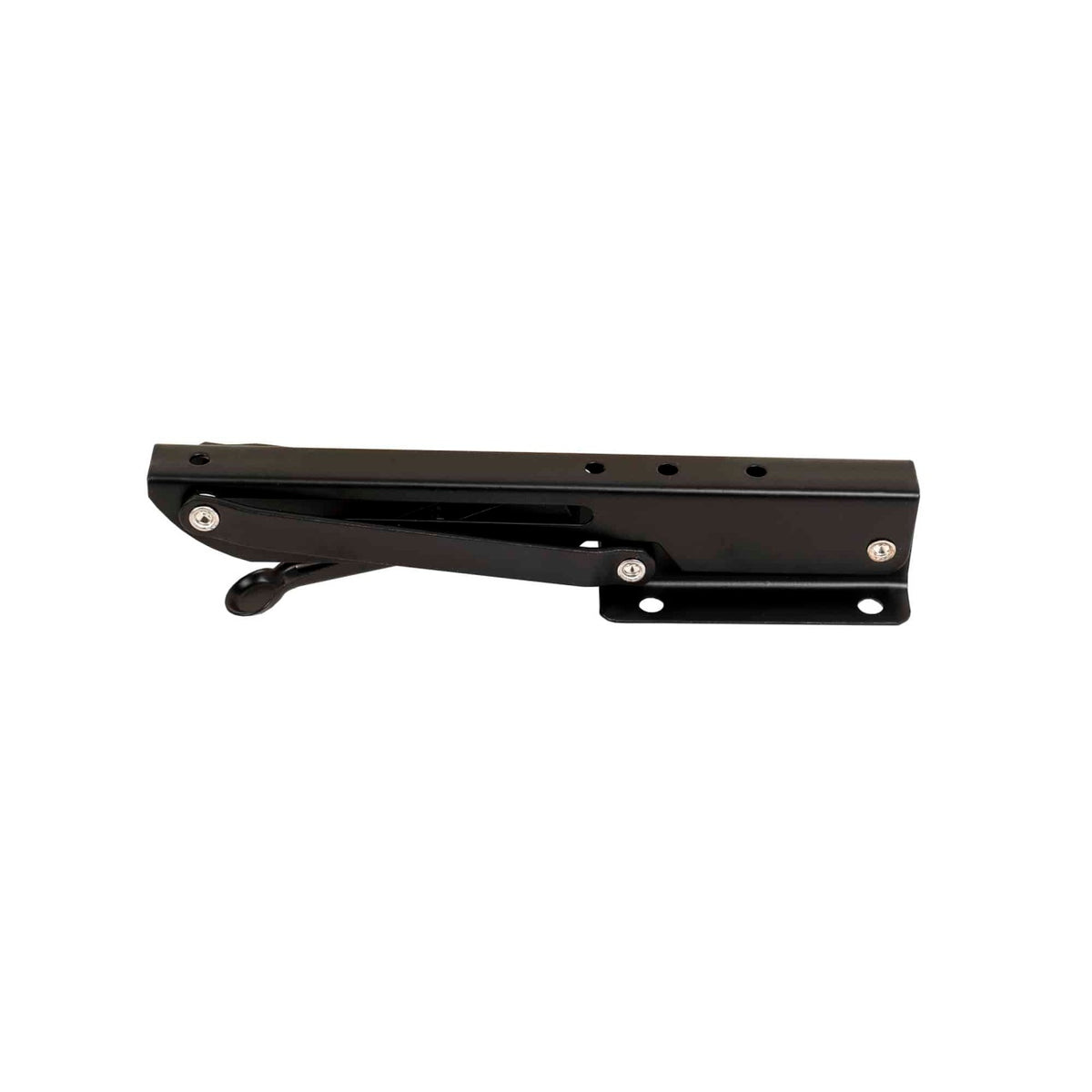 Set 2 suporti pliabili metalici pentru raft, 200mm, culoare neagra