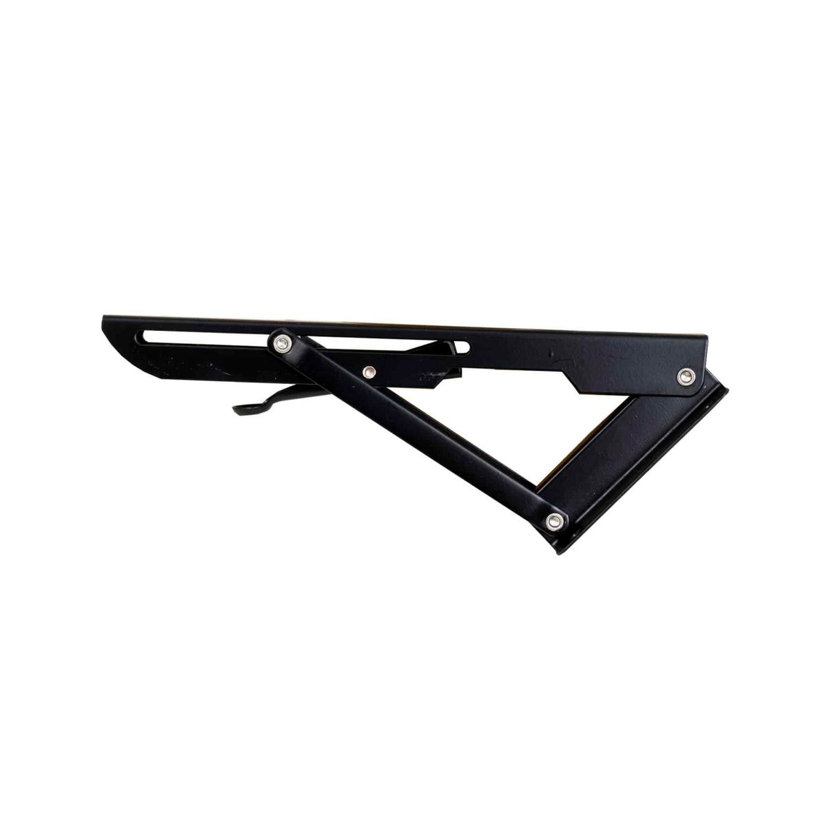 Set 2 suporti pliabili metalici pentru raft, 250mm, culoare negru