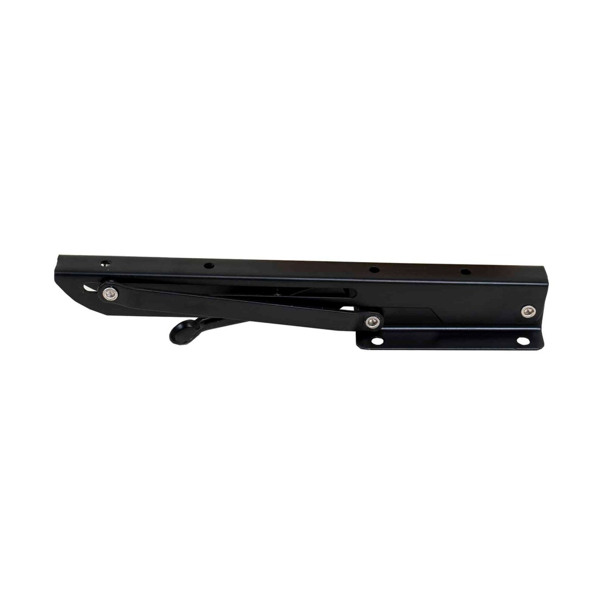 Set 2 suporti pliabili metalici pentru raft, 250mm, culoare negru