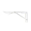 Set 2 suporti pliabili metalici pentru raft 300mm alb