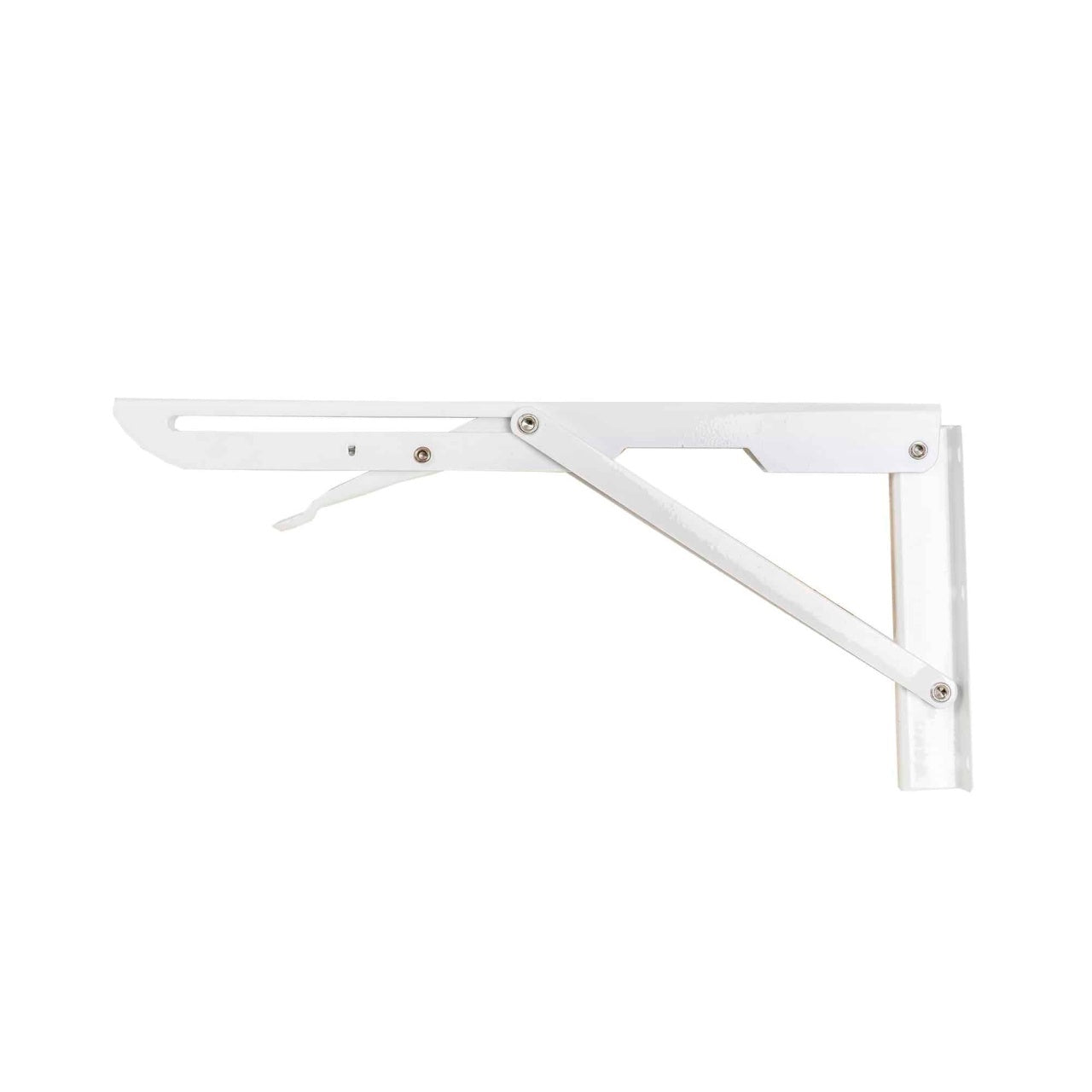 Set 2 suporti pliabili metalici pentru raft 300mm alb