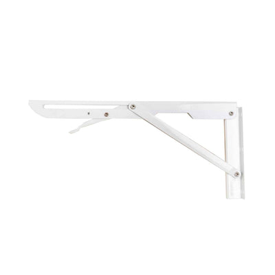 Set 2 suporti pliabili metalici pentru raft 300mm alb
