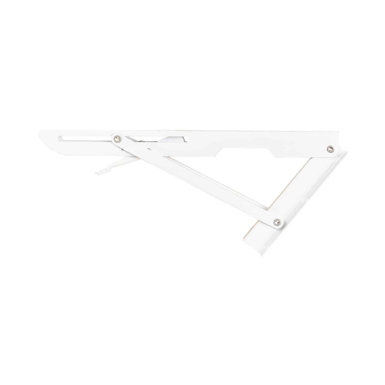 Set 2 suporti pliabili metalici pentru raft 300mm alb